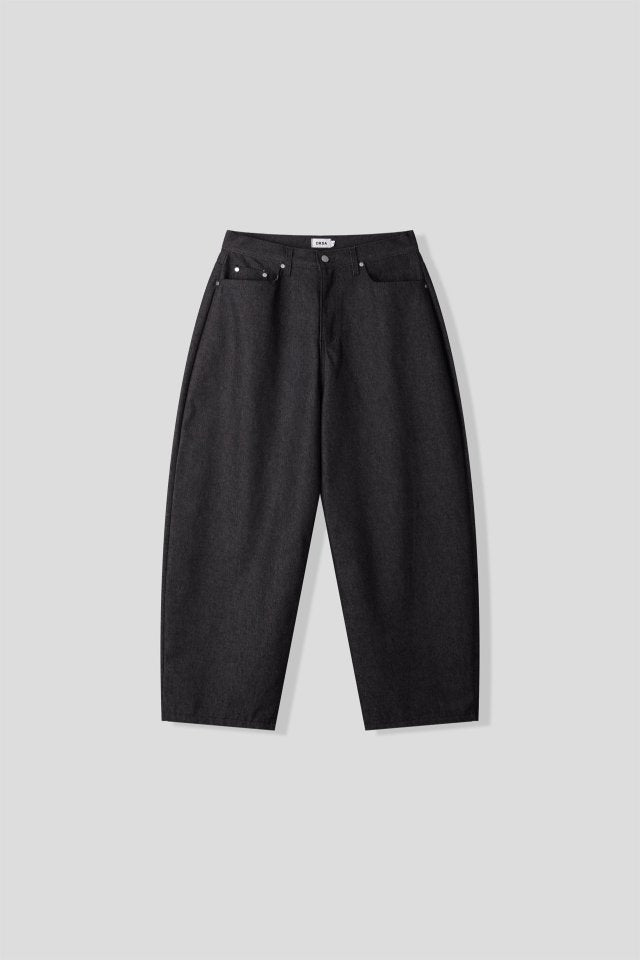 real wide baggy denim pants (2c)