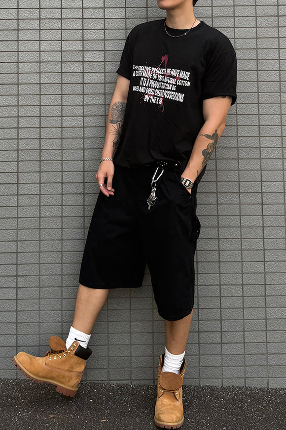 韓国ファッションメンズ　メンズファッション　ストリート系　クロップドＴシャツ　クロップＴシャツ　ハーフＴシャツ 夏コーデ