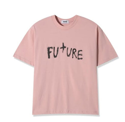 future lettering half cropped t-shirt (3c)