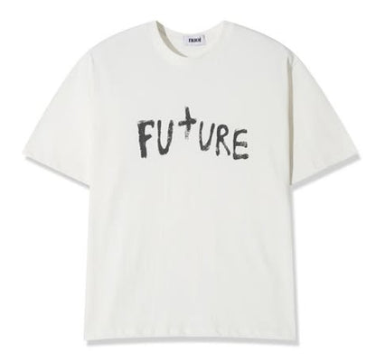 future lettering half cropped t-shirt (3c)