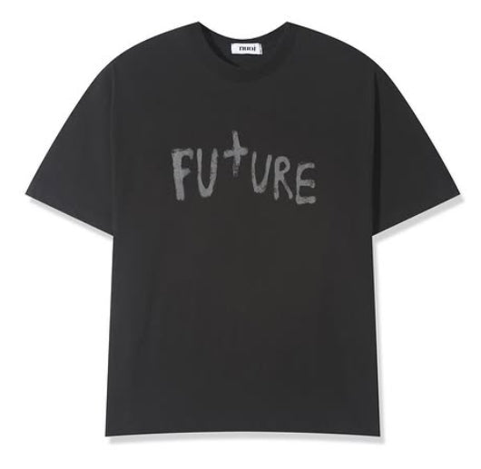 future lettering half cropped t-shirt (3c)