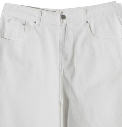 cotton long wide shorts (2c)