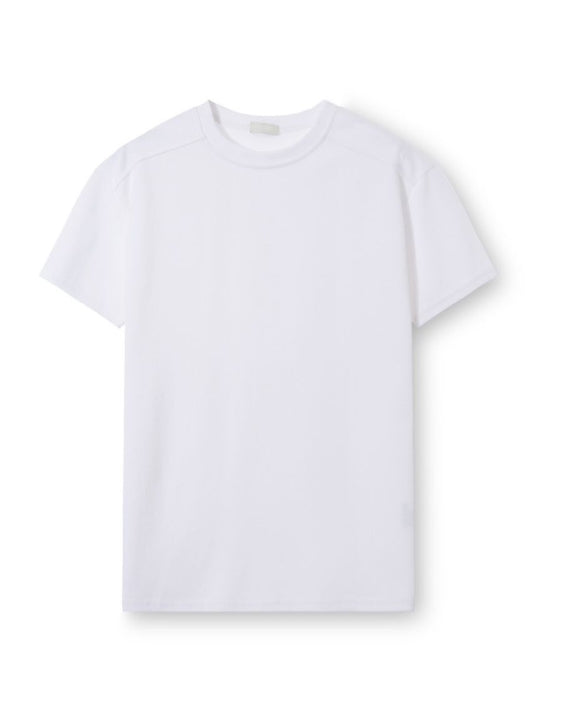 semi cropped plain t-shirt (2c)