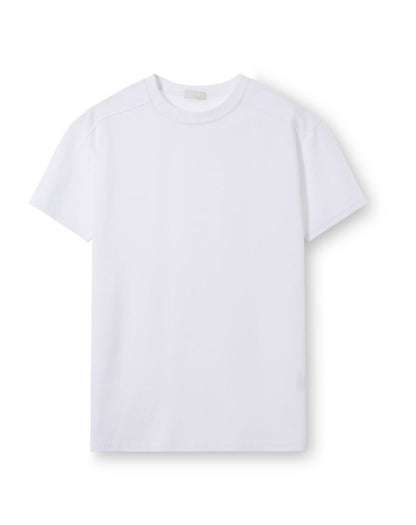 semi cropped plain t-shirt (2c)