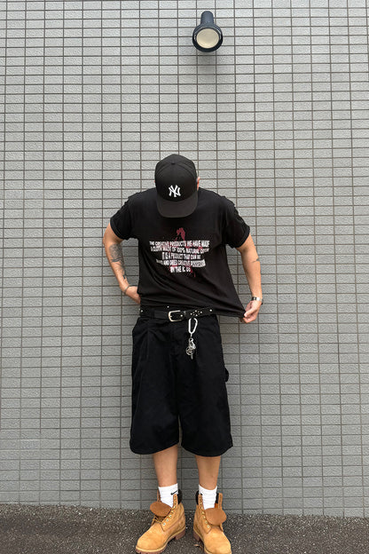 韓国ファッションメンズ　メンズファッション　ストリート系　クロップドＴシャツ　クロップＴシャツ　ハーフＴシャツ 夏コーデ