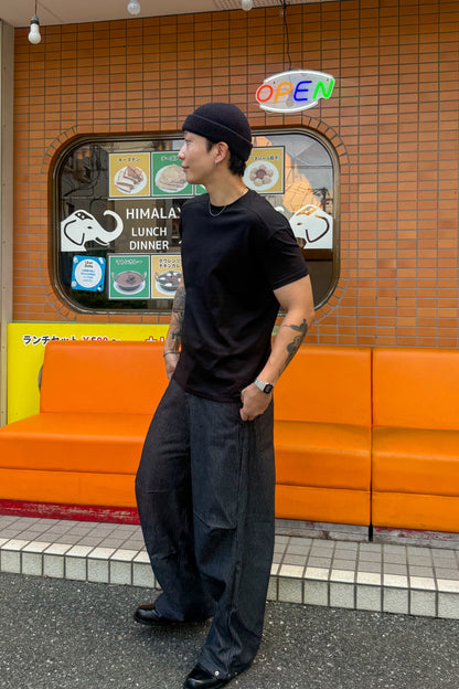 韓国ファッション　メンズファッション　ストリート系　クロップドＴシャツ　クロップＴシャツ　ハーフＴシャツ　夏コーデ