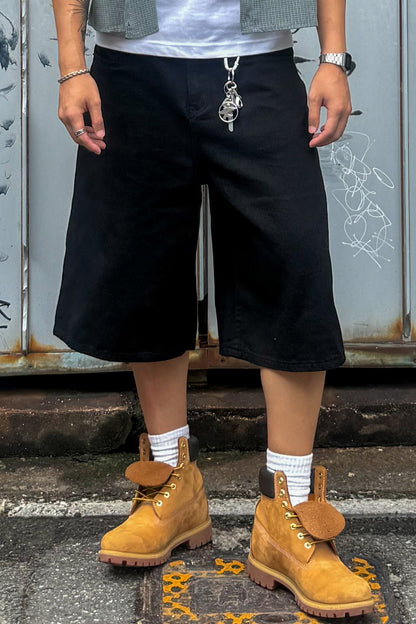 韓国ファッションメンズ　メンズファッション　ストリート系　ワイドハーフパンツ　ショーツ　ワイドショーツ　ジョーツ