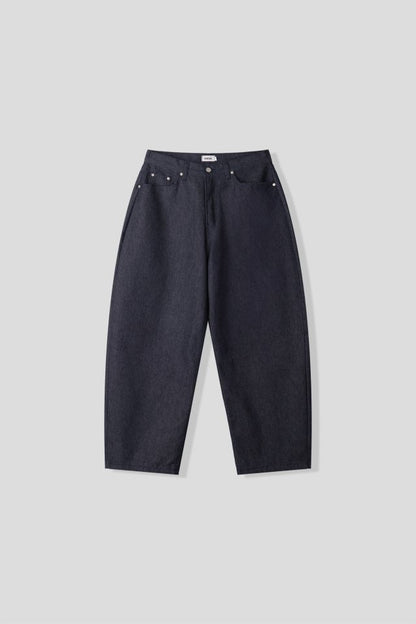 real wide baggy denim pants (2c)