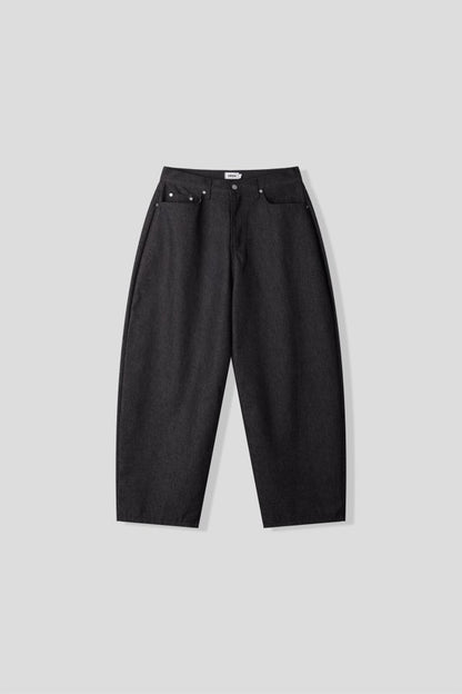 real wide baggy denim pants (2c)